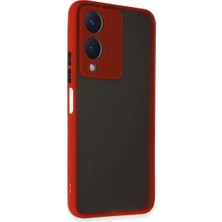Kaia Life Vivo Y17S Kılıf Montreal  Kapak - Kırmızı