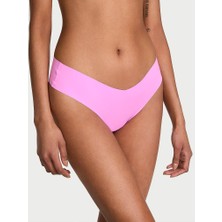 No-Show Lazer Kesim Askılı Tanga - Pastel Pembe
