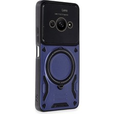 Kaia Life Po C61 Kılıf Joy Lens Standlı Kapak - Lacivert