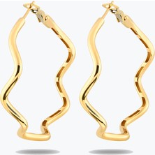 Goldium Jewellery Dalga Model Küpe