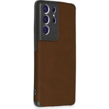 Kaia Life Galaxy S21 Ultra Kılıf Loop Deri  - Kahverengi