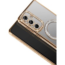 Kaia Life Joko  Galaxy A57 5g Joke Simli Magneticsafe Kılıf - Gold