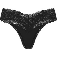 Pink Wink Dantel Detaylı Tanga - (Tek Renk)