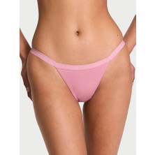 Victoria's Secret Esnek Pamuklu V-String Külot - Pembe