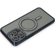 Kaia Life Iphone 14 Pro Kılıf Joke Simli Magneticsafe Kılıf - Lacivert