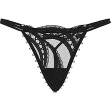 Very Sexy Işlemeli Ayarlanabilir V-String Külot - (Tek Renk)