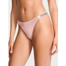 Very Sexy Işıltılı Askılı Tanga - Melek Pembesi