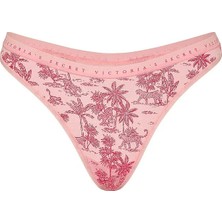Victoria's Secret Derin Bacak Kesimli Scoop Tanga - Pembe Palmiyeli