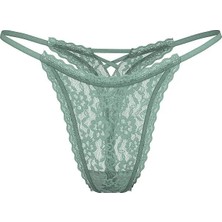 The Lacie Dantelli Askılı Tanga - Buzlu Kahve