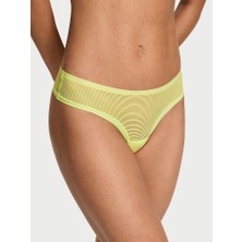 No-Show Lazer Kesim Tanga - Lime Sarısı