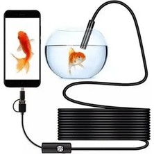 Kaia Life Vtn-02 Endoskop Yılan Video Kamera Led’li 2 Metre 7 mm Sert Kablo Su Geçirmez