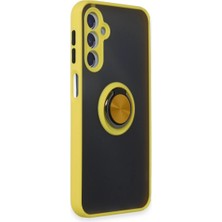 Kaia Life Galaxy M34 5g Kılıf Montreal Yüzüklü  Kapak - Sarı