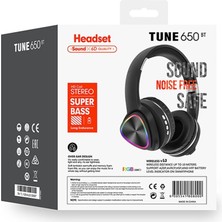 Kaia Life Tune 650 Bt Rgb Kablosuz Kafaüstü Kulaklık - Siyah