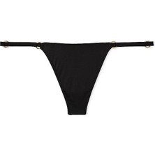 Very Sexy Halka Detaylı V-String Külot - Siyah