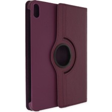 Kaia Life Ipad 2022 10.9 (10.nesil) Kılıf 360 Tablet Deri Kılıf - Mürdüm