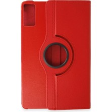 Kaia Life Pad 6 Kılıf 360 Tablet Deri Kılıf - Kırmızı