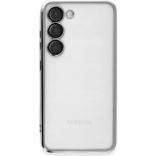 Kaia Life Galaxy S24 Kılıf  Lensli  - Gümüş