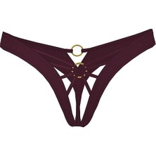 Very Sexy Askılı Crotchless Tanga - (Tek Renk)