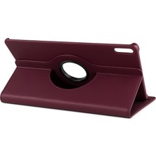 Kaia Life Huawei Matepad 11 10.9 360 Tablet Deri Kılıf - Mürdüm