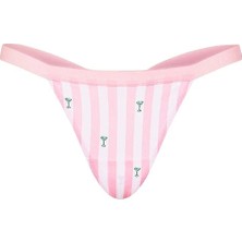 Victoria's Secret Esnek Pamuklu V-String Külot - Buzlu Kahve