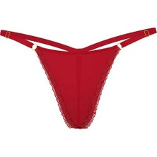 Very Sexy Dantelli Ayarlanabilir V-String Külot - (Tek Renk)