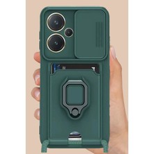 Kaia Life Note 13 Pro Plus Kılıf Zuma Kartvizitli Yüzüklü  - Lila