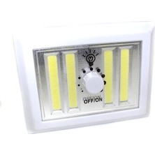 Kaia Life 4 Ledli Pilli LED Lamba Güç Ayarlı LED Portatif Lamba LED Işık - Mıknatıslı Yapışkanlı