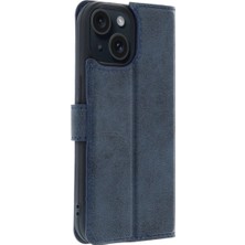 Kaia Life Iphone 15 Trend S Plus Kapaklı Kılıf - Lacivert