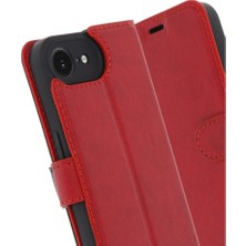 Kaia Life Iphone 16E Kılıf Trend S Plus Kapaklı Kılıf - Kırmızı