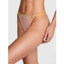 Pink Wink Ince Askılı V-String Tanga - Şeftali