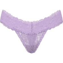 Pink Wink Dantelli Tanga - Açık Mor