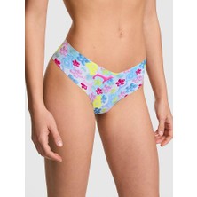 Pink Lazer Kesim Tanga - Mavi Jelibon Baskılı