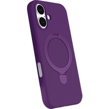 Kaia Life Iphone 16 Plus Regal Magsafe Standlı Kapak - Derin Mor
