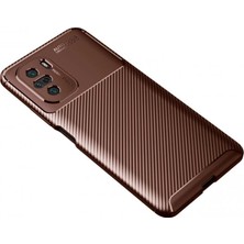 Kaia Life Po F3 Kılıf Auto Fus Karbon Kapak - Kahverengi