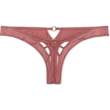 Very Sexy Askılı Crotchless Tanga - (Tek Renk)
