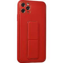 Kaia Life Iphone 11 Pro Max Kılıf Co Deri Standlı Kapak - Kırmızı