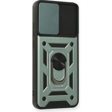 Kaia Life Galaxy A03S Kılıf Pars Lens Yüzüklü  - Yeşil