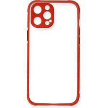 Kaia Life Iphone 12 Pro Kılıf Miami Şeffaf  - Kırmızı