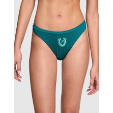 Pink Seamless Derin Bacak Kesim Tanga - Yeşil