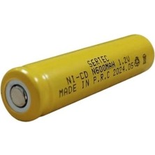 Kaia Life Sertec - 1.2V 600 Mah - N Boy - Ni-Cd Şarjlı Pil - (Başsız / Flat Head)