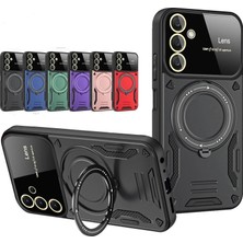 Kaia Life Galaxy A36 Kılıf Joy Lens Standlı Kapak - Mor