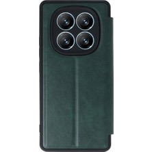 Kaia Life Note 14 Pro 5g Kılıf Flip Cover - Koyu Yeşil