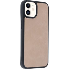 Kaia Life Iphone 11 Kılıf Aras Deri Kapak - Pudra