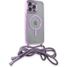 Kaia Life Iphone 13 Pro Kılıf Divo Lazer Askılı Magsafe Kapak - Lila