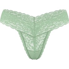 The Lacie Blossom Dantelli Tanga - Adaçayı Yeşili