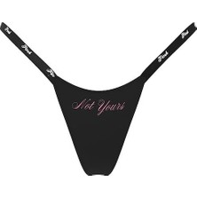 Pink Logo Detaylı Mini Tanga - (Tek Renk)