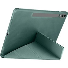 Kaia Life Galaxy X510 Tab S9 Fe 11 Kılıf Kalemlikli Mars Tablet Kılıfı - Koyu Yeşil