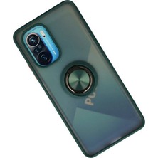 Kaia Life K40 Kılıf Montreal Yüzüklü  Kapak - Yeşil