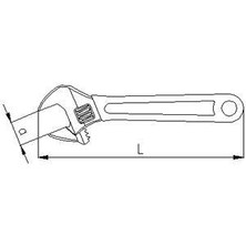 Kaia Life Elta 0601 Kurbağacık Anahtar 12'' 34 mm