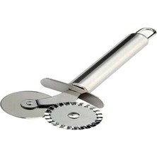 Kaia Life Çift Başlı Metal Pizza Kesici ve Hamur Ruleti